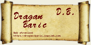 Dragan Barić vizit kartica